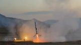 Eine kleine Rakete landen wie in SpaceX