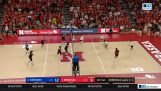 Volleybalwedstrijd in overdrive