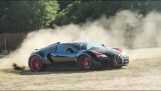Bugatti Veyron Rajd WRC etap – Szalony drifting i 0-150 mph launch