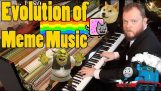 The musical evolution of memes (1500 AD – 2018)
