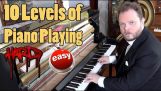 10 Уровни игры на фортепиано