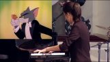 Yannie Tan mesterien végzi a Cat Concert – Tom és Jerry