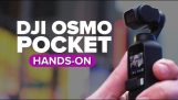 Pocket kamera med en stabilisator gibal