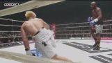 Floyd Mayweather vs. kickbokser Tenshin Nasukawa (vol gevecht)
