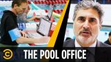 Office in a swimming pool