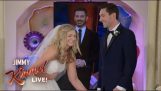 जिमी Kimmel & सेलीन डायोन आश्चर्य युगल गेटिंग मैरिड