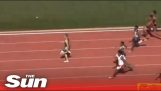 18歲小將博爾特百米紀錄落後0.4秒