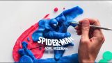 Stop-motion Spiderman fight with clay