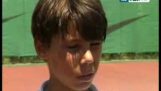 12 vuotta vanha Rafael Nadal