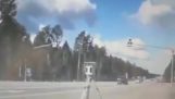 Car vs Geschwindigkeit Radar in Russland