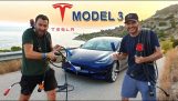 Tesla Model 3 Kreikassa tyypin tekee roadtrip