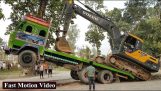 Excavator Loading and Unloading From Truck (Nepal)