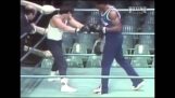 Sylvester Stallone nacvičujúci choreografiu boja v hre Rocky 1 (1976)