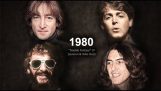 The Beatles aging during their hits 1960-2018