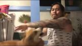 Kung Fu training met een hond