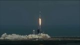 Momento de lançamento do SpaceX e da NASA Falcon 9