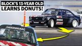 Ken Block teaches his 13-year-old daughter to drift