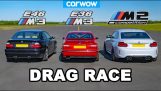 Drag Race: M3 E36 vs M3 E46 vs M2 tävling