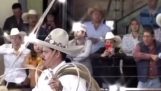 Watch a cowboy work in slow motion