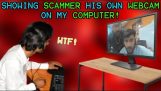 Blogger взломал мошенников, пытавшихся его обмануть, и показал им изображение с их же веб-камеры.