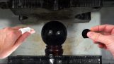 Obsidiankugel vs. hydraulische Presse