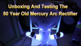 Prueba de un rectificador de arco de mercurio de 50 años