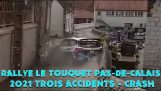 En hård passage under Touquet Rally (Frankrig)