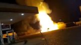 Nagy robbanás egy Rio Claro benzinkútnál (Brazília)