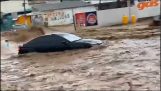 Stor översvämning i Nogales, ljud (mexico)