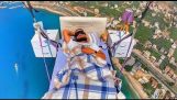 Paragliding på en seng