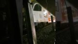 Train hits a car in Belgium