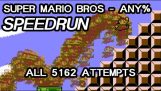 Super Mario Bros: The “dark side” programu Speedrun