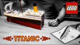 Lego Titanic built in timelapse