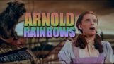 Arnold Schwarzenegger zingt “Ergens over de regenboog”