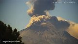Výbuch sopky Popocatépetl