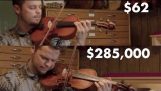 Puede usted oír la diferencia entre un violín barato y caro?