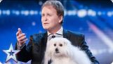 Singing and a talking dog in Britain’Ho talento