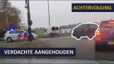 Kiihkeä takaa-ajo poliisin ja Mercedes AMG:n välillä yli 250 km/h (Alankomaat)
