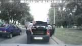 Skændes i gaden i Rusland