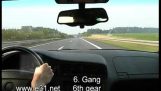 Driving at 300 km / h on the Autobahn