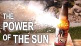 Сжигание объектов с 1000 ° c солнечной энергии