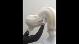 Esculturas de papel estranho de Li Hongbo