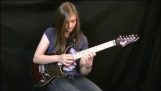 O "Eruption" do Van Halen de uma menina de 14 anos