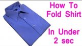 How to fold a shirt in 2 seconds