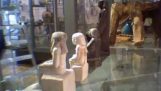 Statuen av Osiris spunnet alene i museet