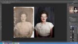 Restoration of an old photo in Photoshop