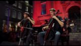 Rokarontas avec deux violoncelle