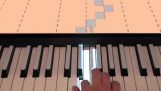 Ein optisches System hilft beim Lernen Klavier