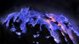 Vulkanen av Blue Lava