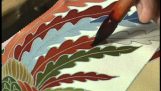 yuzen: La main peinture et teinture pour le Kimono